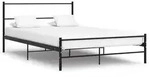Bettgestell Schwarz Metall 160&times;200 Cm Vidaxl