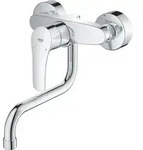 Wand-sp&uuml;ltisch-einhebelmischer Eurosmart Chr, Schwenkb. Auslauf, Ausladung 216mm -
