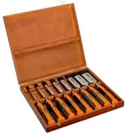 Bahco - Stechbeitel-satz Ergo 8-tlg. In Holzkiste, 6,10,12,16,18,25,32,36 Mm