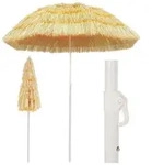 Vidaxl Beach Parasol Natural 180 Cm Hawaii Style