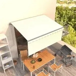 Vidaxl - Markise Automatisch Einziehbar Mit Volant 3,5x2,5 M Creme