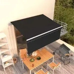 Vidaxl - Markise Automatisch Einziehbar Mit Volant 3,5x2,5 M Anthrazit