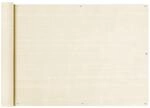 Vidaxl Balcony Screen Cream 75x600 Cm Hdpe