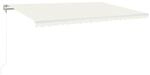 Automatische Markise Mit Led Windsensor 500x300 Cm Creme Vidaxl