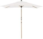 Sonnenschirm / Kurbelschirm 'alu Wood Ultra 210 X 140 Auto Tilt', 210 X 140 Cm,