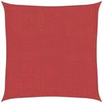 Sonnensegel 160 G/m&sup2; Rot 2x2 M Hdpe Vidaxl