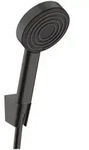 Pulsify S - Set Duschkopf, 1 Strahl, Halter Und Schlauch 125 Cm, Schwarz Matt