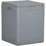 Garten-aufbewahrungsbox 90 L Grau Pp-holzoptik Vidaxl