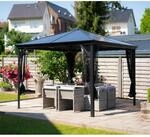 Pavillon Verona 10x10, Anthrazit, 298 X 298 X 260 Cm (l X B X H), Aluminium - Sojag