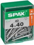 Spax - Universalschraube, 4 X 40 Mm, 40 St&uuml;ck, Teilgewinde, Senkkopf, T-star Plus