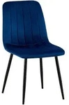 Stuhl Dijon Samt Blau