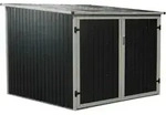 Fahrradgarage Gartenbox Anthrazit 200x203x158 Cm - Westmann