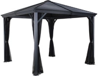 Pavillon Ventura 10x10, Anthrazit, 296 X 296 X 260 Cm (l X B X H), Aluminium - Sojag