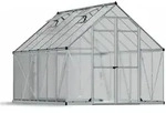 Palram - Canopia Aluminium Gew&auml;chshaus Essence 812 Silber 366x243x231 Cm