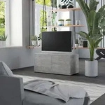 Vidaxl - Tv-schrank Betongrau 80x34x36 Cm Holzwerkstoff