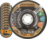 Rhodius Xtk6 Exact, 10 St&uuml;ck, 125 X 0,6 Mm, Trennscheibe