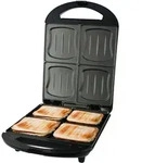 Emerio Sandwichtoaster Xxl Family 4x Muschelform, Antihaft (st-111153.4)