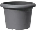 Scheurich Pflanzgef&auml;&szlig; Oliver &Oslash; 50 Cm Metallic Grau Blument&atilde;&fnof;&acirc;&para;pfe &