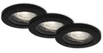 Brilo - Led Einbauleuchten 3er Set Gu10 Ip65 5 W Matt-schwarz Metall-kunststoff...