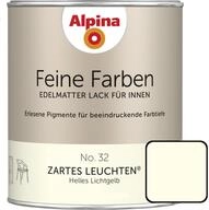 Feine Farben Lack No. 32 Zartes Leuchten Lichtgelb Edelmatt 750 Ml Buntlacke - Alpina
