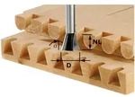 Hw S8 D20/17/15&deg; Grat- Zinkenfr&auml;ser 20 X 17 X 49 X 8 Mm 15&deg; ( 490996 ) F&uuml;r
