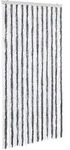 Vidaxl - Insektenschutz-vorhang Grau Und Wei&szlig; 100x220 Cm Chenille