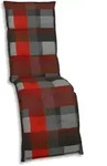 Liegenauflage 170 X 50 X 8 Cm Rot Kariert Auflage Polster Kissen Liege - Go-de