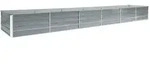 Garten-hochbeet Verzinkter Stahl 480x80x45 Cm Grau - Vidaxl