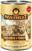 Wild Duck & Turkey Ente & Truthahn mit Kürbis Hundefutter 395 g Nassfutter Hunde -