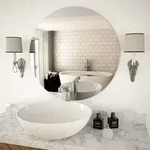 Wandspiegel 70 Cm Rund Glas Vidaxl