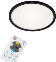 Briloner - Led Panel Dimmbar Fernbedienung Ultraflach Cct 18w Schwarz Kunststoff