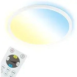 Briloner - Led Panel Dimmbar Fernbedienung Ultraflach Cct 18w Wei&szlig; Kunststoff