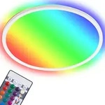 Led Panel Dimmbar Fernbedienung Rgb Ultraflach 15w Wei&szlig; Kunststoff Briloner