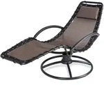 Sonnenliege Wetterfest Ergonomisch Freischwingend Outdoor Gartenliege Liegestuhl
