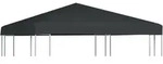 Pavillondach 310 G/m2 3x3 M Grau - Vidaxl