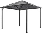 Gartenpavillon Mit Dach Aluminium 3&times;3 M Anthrazit - Vidaxl
