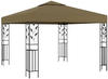 Pavillon Familienzelt 3x3 m Taupe 180 g/m² vidaXL