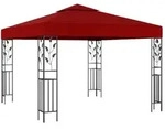 Pavillon 3x3 M Weinrot Vidaxl