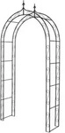 Trendline - Rosenbogen Natalia 121x40x248cm Torbogen Gartenbogen Rankgitter Stahl