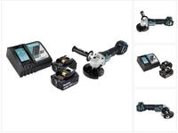 Dga 517 Rt Akku Winkelschleifer 18 V 125 Mm Brushless + 2x Akku 5,0 Ah +...