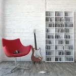 Vicco - Cd-regal Jukebox, Wei&szlig;, 102 X 178 Cm