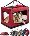 Lionto Hundetransportbox Faltbar, Stabile Stoffbox Mit Mesh-eins&auml;tzen, Ideal...