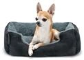 Lionto Hundebett, Weiches Kuschelbett Mit Herausnehmbarem Wendekissen &