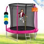 Klarfit - Jumpstarter Trampolin 2,5 M &Oslash; Netz 120 Kg Max. 195 Cm &Oslash; Sprungfl&auml;che