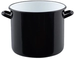 Riess-kelomat - Riess Riesen Topf Mit B&ouml;rdel &Oslash;24cm 8 Liter Schwarz Emaille Classic