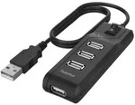 Hama - Hub Usb A 20 Switch 4x Ports 480 Mbits Schwarz 4954