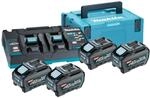 Makita - Power Source Kit Akku-set 4x Akku 5ah + Doppelladeger&auml;t Dc40rb + Makpac