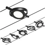 Paulmann Seilsystem Set Roundmac | Deckenlampe Mit 5 Spots | Inkl Leuchtmittel In