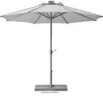 Schneider Schirme - Schneider Sonnenschirm Rooftop Silbergrau &Oslash; 350 Cm Marktschirm