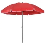 Trendline - Sonnenschirm Rot &Oslash; 180 Cm Uv-schutz: 60+ Sonnenschutz Strandschirm